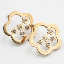 Flower Stainless Steel Earring Jewellery with Stones